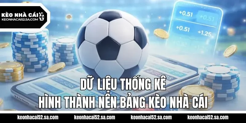 Dữ liệu thống kê hình thành nên bảng kèo nhà cái